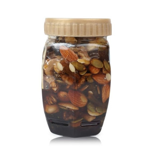 GROTOURE Honey Dipped dry fruits and nuts, Roasted and Crunchy with 100% Immunity & Energy Booster -450 Grm