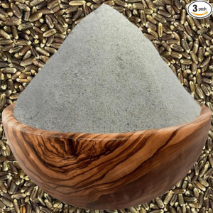 Black Wheat Flour, a gluten-free, non-GMO, high-fiber, and low-carb option, perfect for culinary enthusiasts seeking health-conscious. (Gwt. 11 Kg)