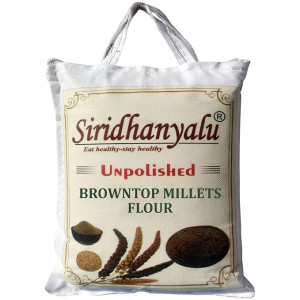 Browntop Millet Flour (Unpolished & Organic) | Gluten Free Browntop Millet Atta (Powder) For Diabetes | Browntop Millet Flour For Weightloss Online