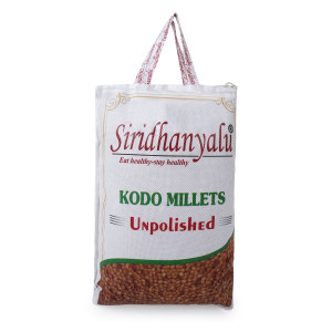 siridhanyalu Unpolished and Organic Kodo Millets 920gm pack, Gross wt 1000gm) organically grown from Karnataka