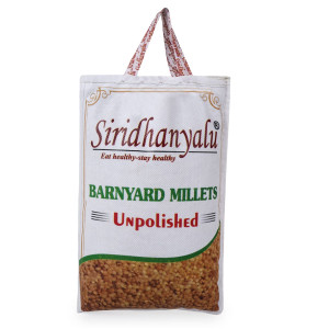 Siridhanya Unpolished and Organic Barnyard Millets 920gm pack, Gross wt 1000gm) Organically Grown from Karnataka